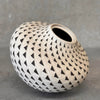 Leland Little Auctions Art Ceramic White & Black Vessel