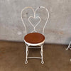 Set of 4 Vintage Ice Cream Parlor Chairs Wrought Iron