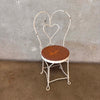 Set of 4 Vintage Ice Cream Parlor Chairs Wrought Iron