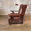 Monterey Furniture Wing Back Chair Old Wood Finish