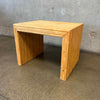 Handmade Pencil Reed Side Table w/Waterfall Edges Product Image
