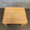 Handmade Pencil Reed Side Table w/Waterfall Edges Product Image