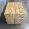 Handmade Pencil Reed Side Table w/Waterfall Edges Product Image