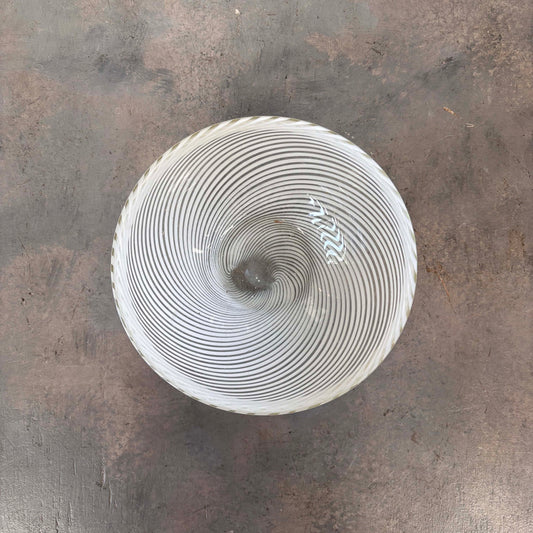 White Stripe Bowl