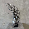 Mid Century Modern Torch Cut Metal Sculpture By Bijan