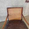 Pair of All Original MCM Lawrence Peabody Camel Back & Leather Lounge Chairs