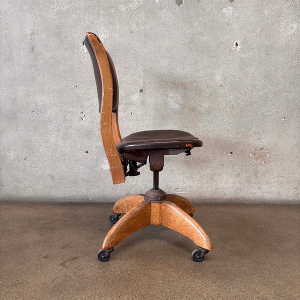1930's Rolling/Reclining Desk Chair