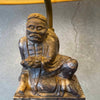 Pair of Vintage Chinese Figural Lamps in Soap Stone