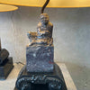 Pair of Vintage Chinese Figural Lamps in Soap Stone