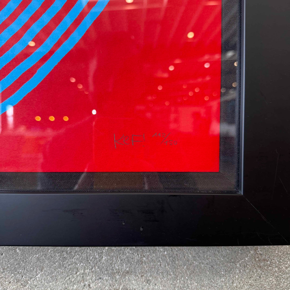 Kef Signed Screen Print On Cotton Paper #112 of 150