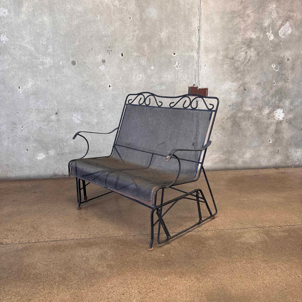 Vintage Woodard Outdoor Metal Two-Seat Glider