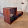 Mid Century Modern Vintage Walnut Modular Case