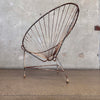 Mid Century Garden Iron Chair with Cupholder