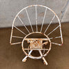 Set of Four Vintage Garden Wrought Iron Chairs