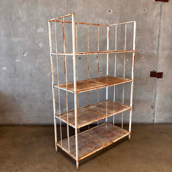 Vintage Metal Shelving Rack