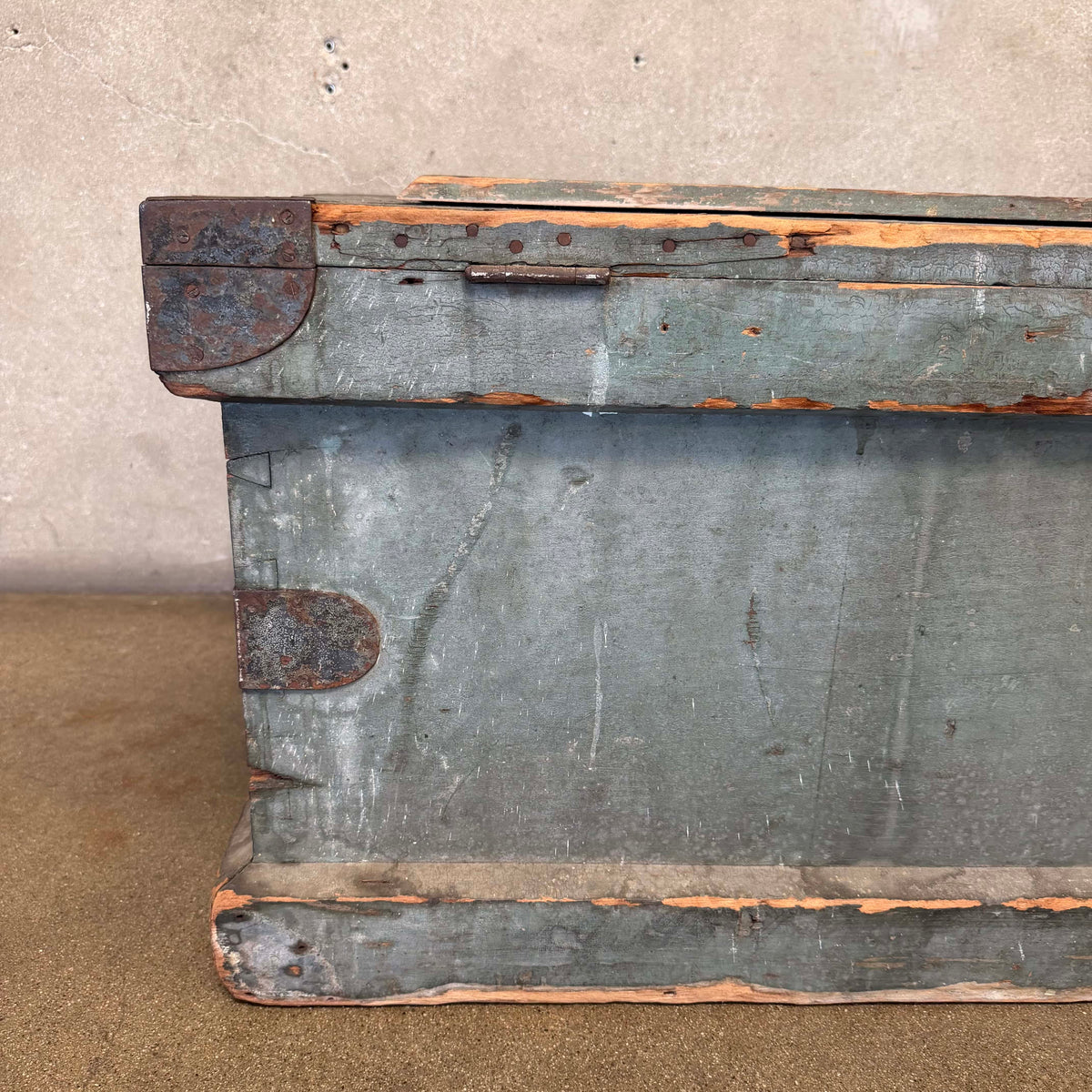 Primitive Blue Storage Trunk