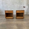 Vintage Henredon Circa 60' Nightstands w/ Original Lighting