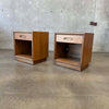 Vintage Henredon Circa 60' Nightstands w/ Original Lighting