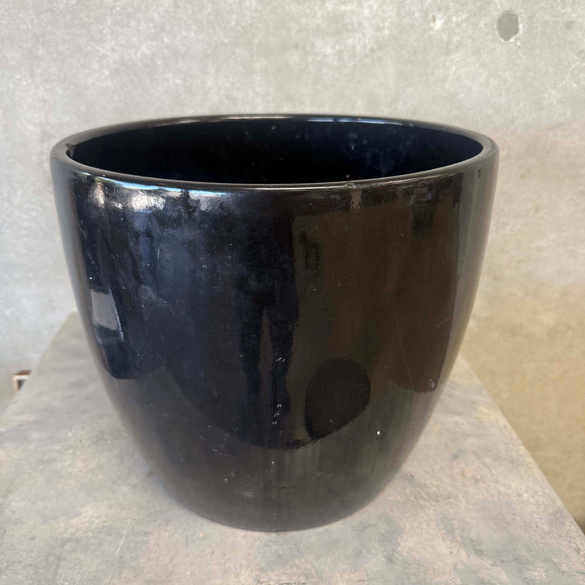 Gainey Black Rounded Sides Plater/Pot