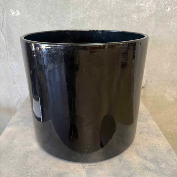 gainey planter pot Gainey Black Straight Sides Planter/Pot