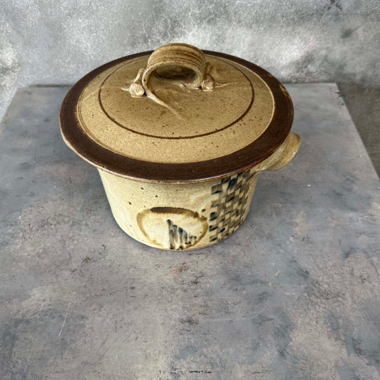 Post Modern Studio Pottery Cover Dish