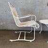 Post Modern Iron & Mesh Wire Table & 2 Bouncing Chairs