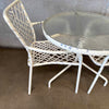 Patio Set w/ Glass Top Table & 2 Chairs