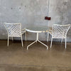 Patio Set w/ Glass Top Table & 2 Chairs