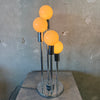 1970s Robert Sonneman Waterfall Chrome Space Age Table Lamp