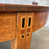 Antique Quarter Sawn Oak Arts & Crafts/Mission Dining Table (No Leaves)