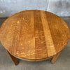 Antique Quarter Sawn Oak Arts & Crafts/Mission Dining Table (No Leaves)