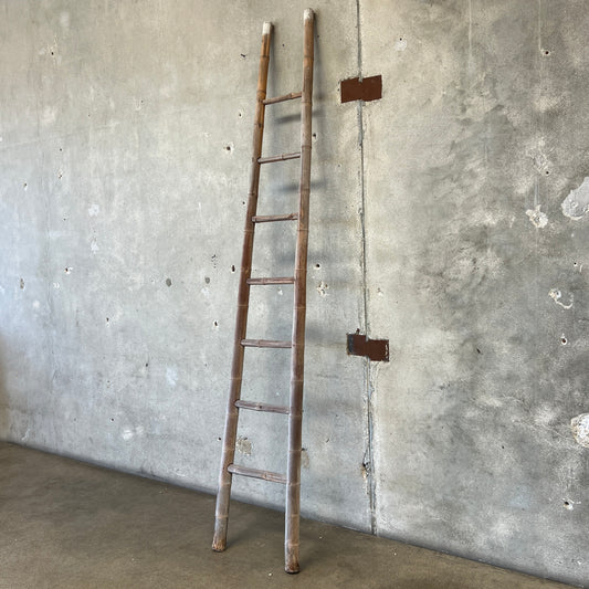 Vintage Decorative Real Bamboo Ladder Blanket or Towel Rack