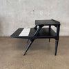 Early 60s Lane "Cosmopolitan Line" Two-Tier End Table w/ Ceramic Inlay