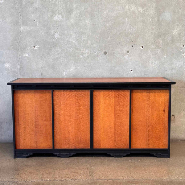 California Red Oak Custom Made Center Storage Sideboard