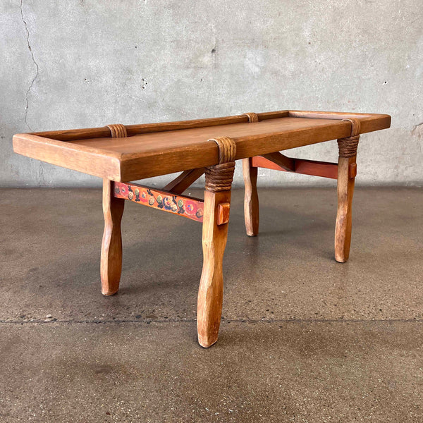 【ACME FARNITURE】CORONADO COFFEE TABLE 1930s Coronado Coffee Table w/ Floral Decoration