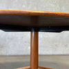 Mid Century Walnut Dining / Conference Table with X Base