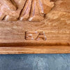 Vintage Mid Century Modern Carved Panel by Evelyn Ackerman