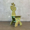 Green Folk Art Chair Jim Gamble Famous Puppeteer C. 1968