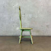 Green Folk Art Chair Jim Gamble Famous Puppeteer C. 1968