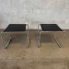 Pair of Marcel Breuer Italian Mand Laccio End Tables