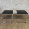 Pair of Marcel Breuer Italian Mand Laccio End Tables