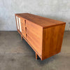 Late 60's Diton Credenza With Rattan Inlay Panels