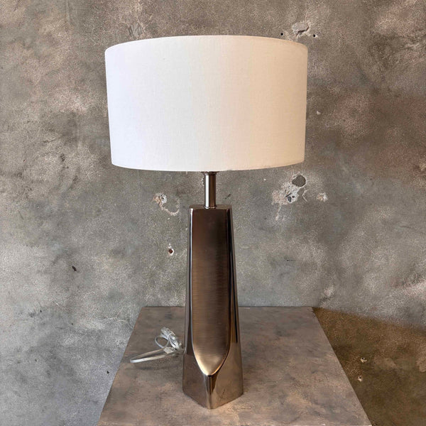 1970's Laurel Brutalist By Marizio Tempestini Sculptural Chrome Lamp