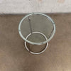 1980-90s Round Chrome & Glass Side Table in Pace Style