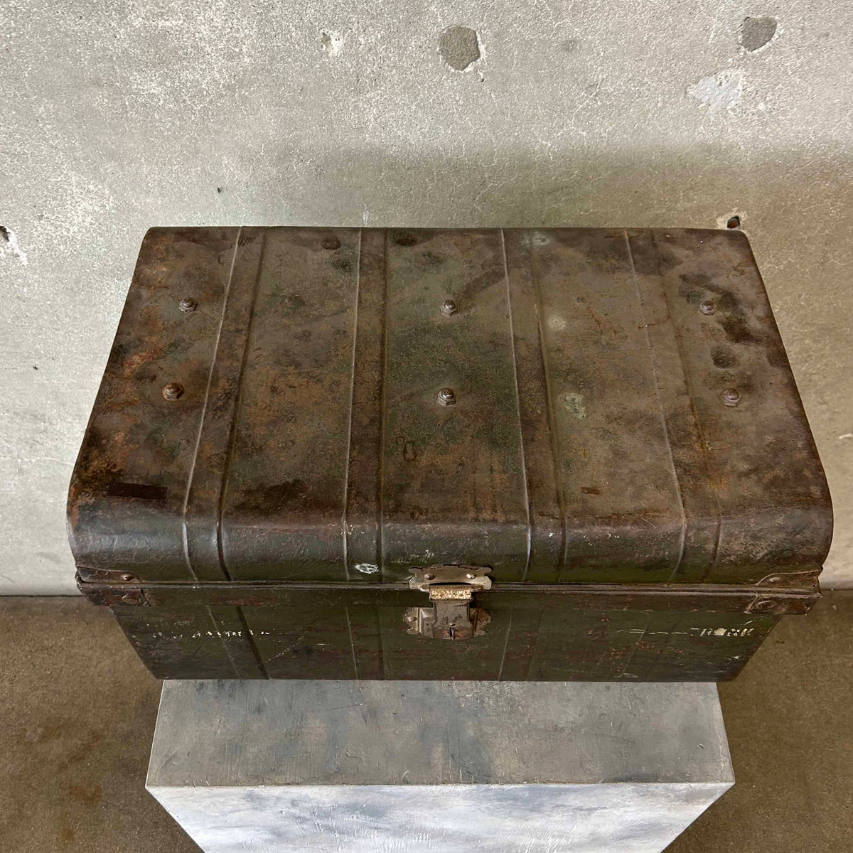 Antique Metal Trunk #2