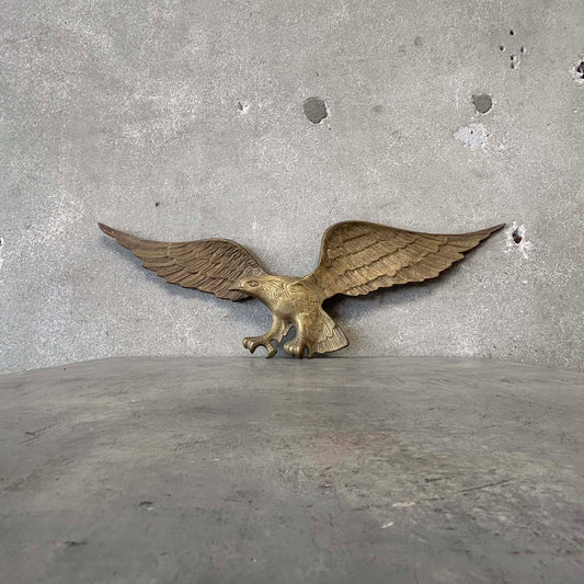1960s Brass Eagle Wall Hanger