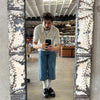 Custom Mirror Frame Made From 1800s Tin Ceiling Tiles