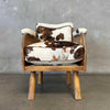 Coronado Furniture 1930's Barrel Chair w/Cowhide Cushions