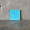 Catalina Island Tile Deco Flower Teal Tile Turquoise on Red Clay