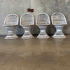 Set of 4 Spun Fiberglass Dining Chairs by Russell Woodard